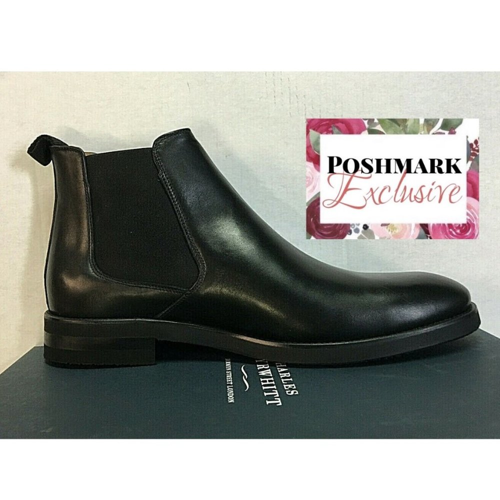 Mens CHARLES TYRWHITT Leather Ankle High Boots